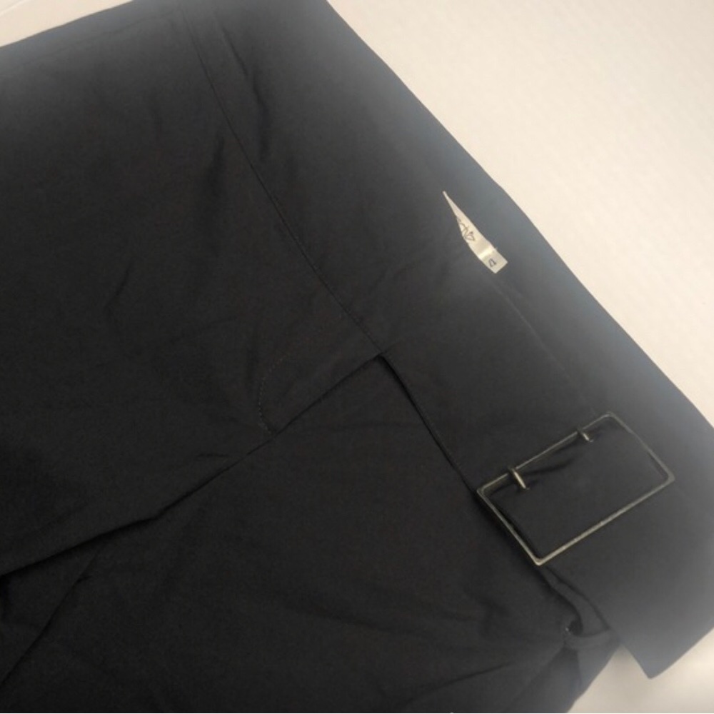 CACHE Belted Dress Pants - Wide-Leg, Black, Size: 4 Like New, EUC (CL04)